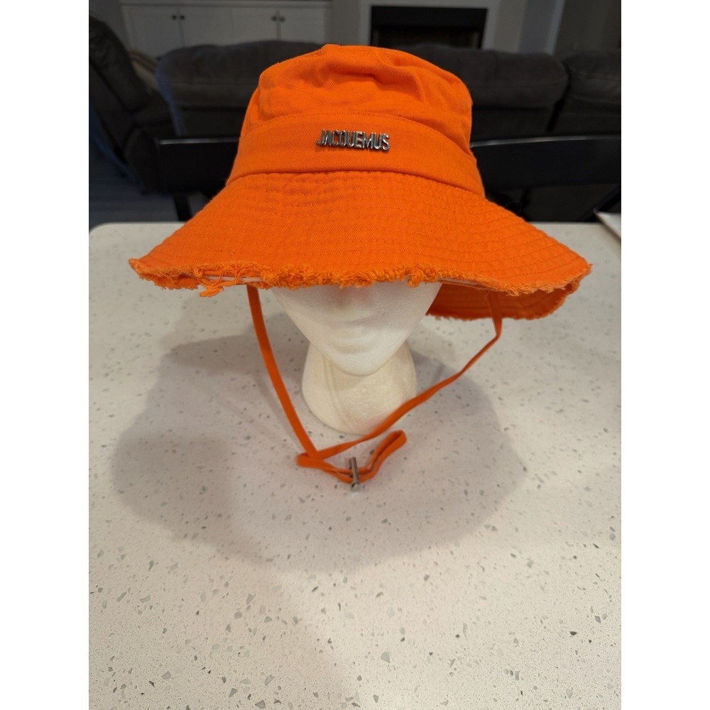 Jacquemus Le Bob Artichaut Orange Bucket Hat Size OS